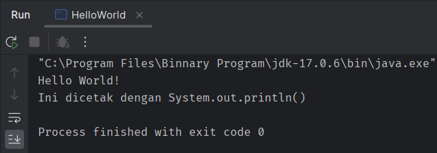 Output println