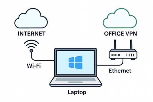 Ilustrasi: Topologi Jaringan Internet & VPN