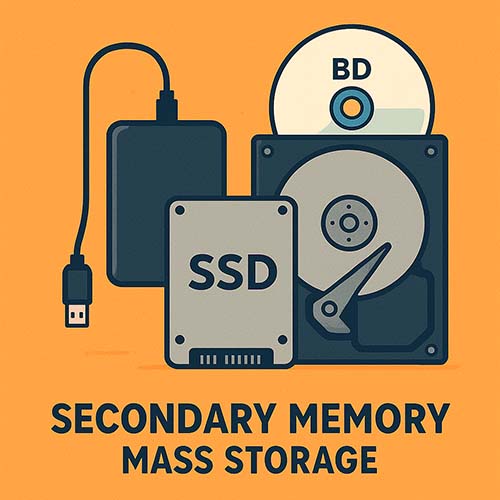 Ilustrasi: Secondary Memory/Mass Storage