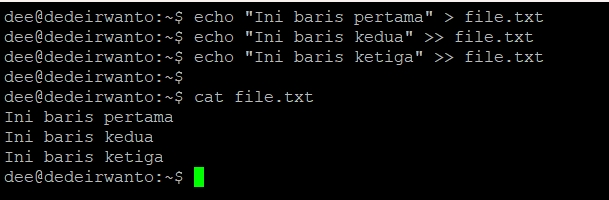 Teks multiline dengan echo
